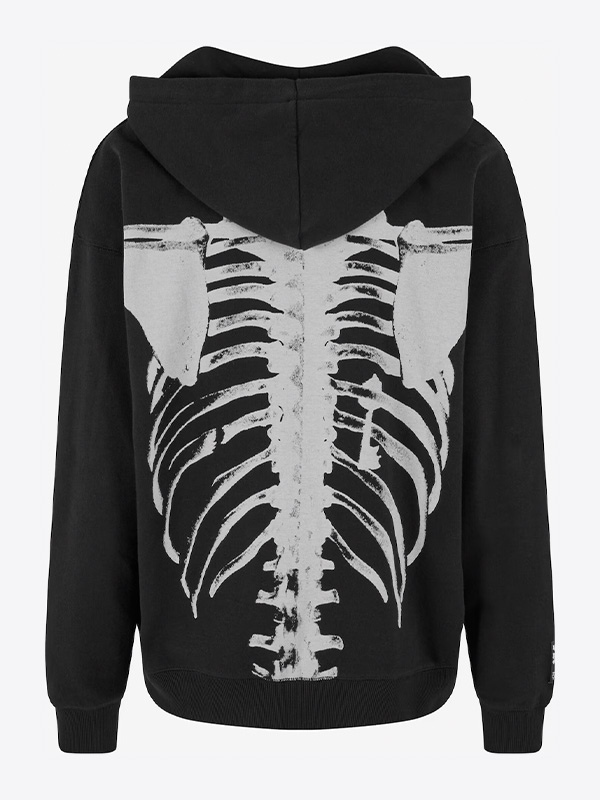 Zoo York Skeleton Zip Hoodie Black