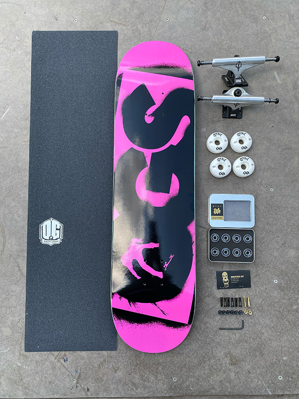 OG Skateshop Beginner Setup Stencil Setup Pink