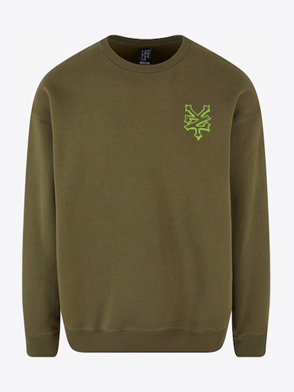 Zoo York Skeleton Crewneck Olive