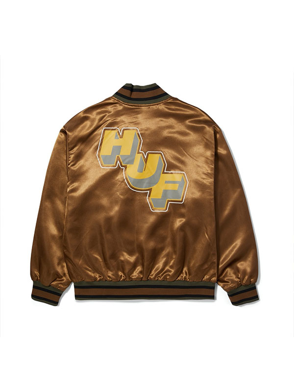 HUF Galactic Stack Baseball Jacket