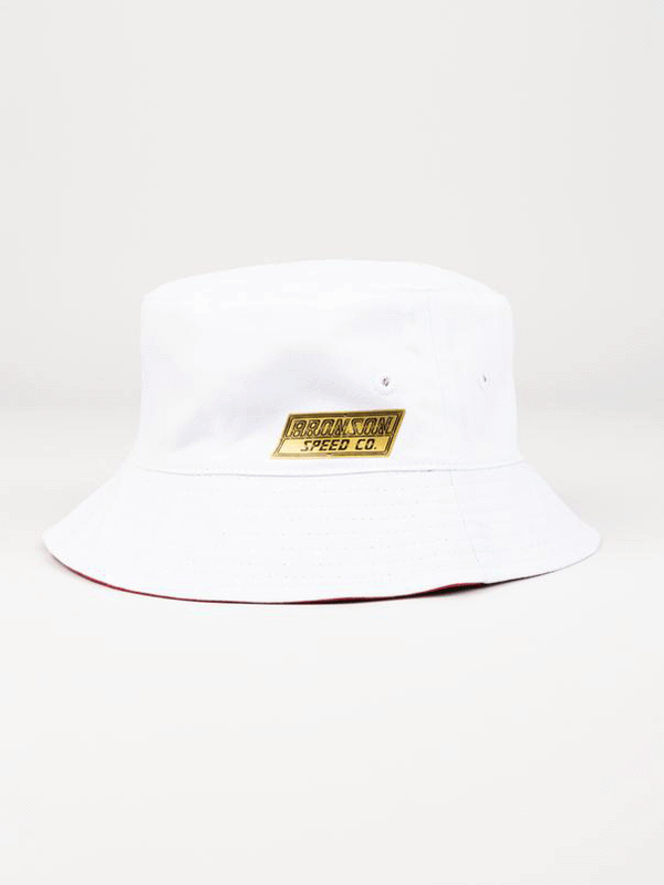 Bronson Bucket Reversible White/Red