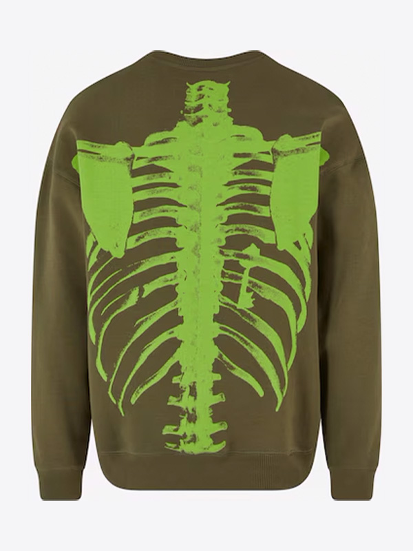 Zoo York Skeleton Crewneck Olive