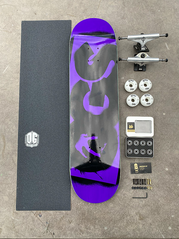 OG Skateshop Beginner Setup Stencil Setup Purple