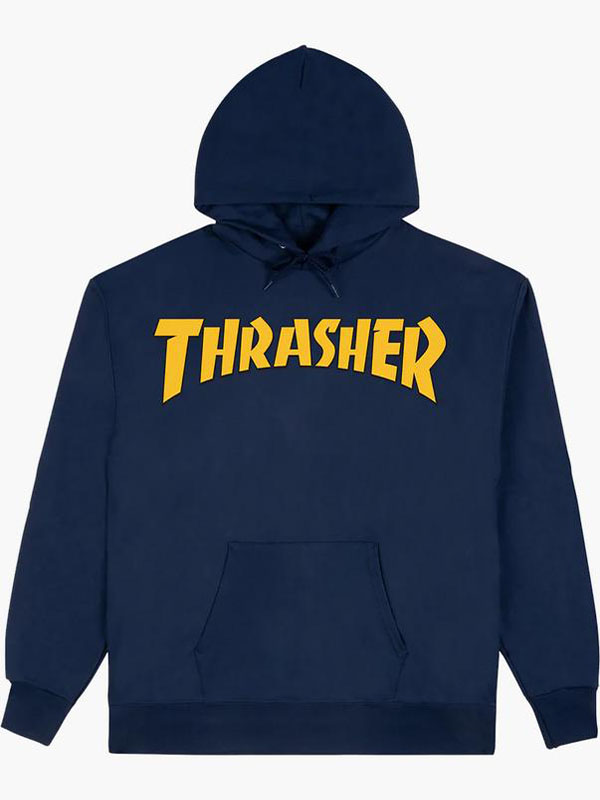 Thrasher Hoodie Navy/Yellow
