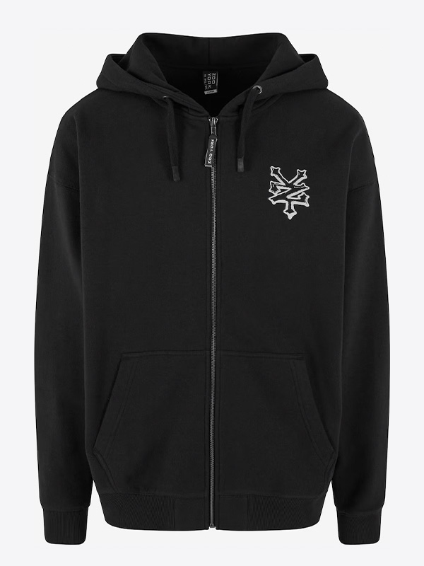 Zoo York Skeleton Zip Hoodie Black