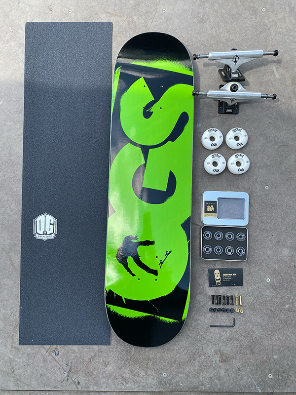 OG Skateshop Beginner Setup Stencil Setup Green